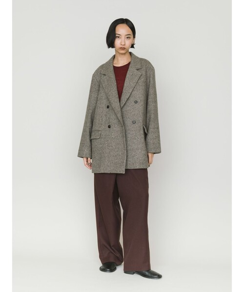 MIDIUMISOLID（ミディウミソリッド）の「MIDIUMISOLID ドレープラップパンツ（その他パンツ・レディース・ブラウン/ブラック/グレー・36）」の11枚目の写真