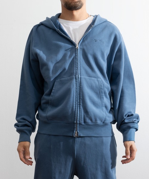 Hurley （ハーレー）の「【Hurley:ハーレー】スウェットフルジップフーディー　ジップパーカー　SWEAT OE PIGMENT FZ HOODIE（パーカー・メンズ・ブラック/カーキブラウン/ネイビー/ピンク・SMALL/MEDIUM/LARGE/X-LARGE）」の3枚目の写真