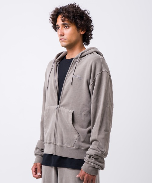 Hurley （ハーレー）の「【Hurley:ハーレー】スウェットフルジップフーディー　ジップパーカー　SWEAT OE PIGMENT FZ HOODIE（パーカー・メンズ・ブラック/カーキブラウン/ネイビー/ピンク・SMALL/MEDIUM/LARGE/X-LARGE）」の9枚目の写真