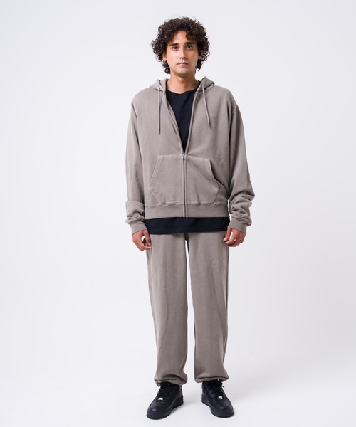 Hurley （ハーレー）の「【Hurley:ハーレー】スウェットフルジップフーディー　ジップパーカー　SWEAT OE PIGMENT FZ HOODIE（パーカー・メンズ・ブラック/カーキブラウン/ネイビー/ピンク・SMALL/MEDIUM/LARGE/X-LARGE）」の7枚目の写真