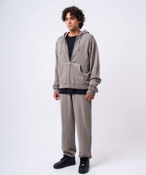 Hurley （ハーレー）の「【Hurley:ハーレー】スウェットフルジップフーディー　ジップパーカー　SWEAT OE PIGMENT FZ HOODIE（パーカー・メンズ・ブラック/カーキブラウン/ネイビー/ピンク・SMALL/MEDIUM/LARGE/X-LARGE）」の6枚目の写真