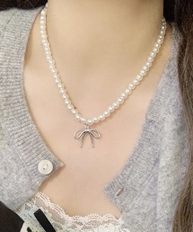 セール】パールリボンイヤリング（ネックレス）｜JILL by JILL STUART 