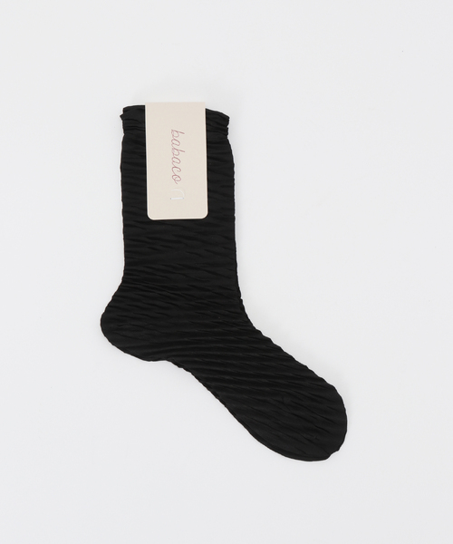 babaco（ババコ）の「Babaco CRUSHED SOCKS BA02-BN67HS：靴下（ソックス/靴下・レディース・ブラック/アイボリー/グリーン・SMALL）」の3枚目の写真