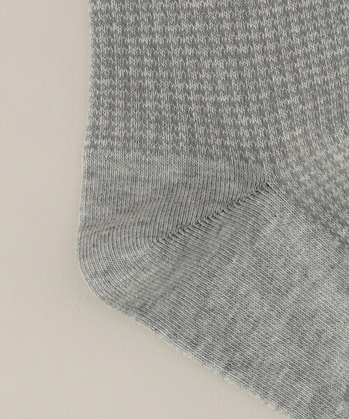 COMME CA MEN（コムサメン）の「千鳥柄 クルーソックス（ソックス/靴下・メンズ・ブラック/ネイビー/グレー/ブラウン・27.0cm）」の6枚目の写真