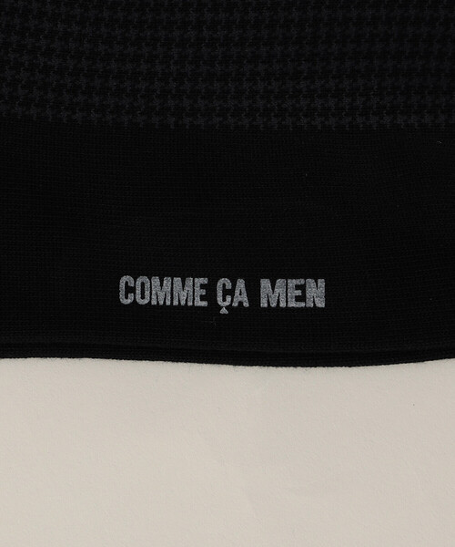 COMME CA MEN（コムサメン）の「千鳥柄 クルーソックス（ソックス/靴下・メンズ・ブラック/ネイビー/グレー/ブラウン・27.0cm）」の9枚目の写真