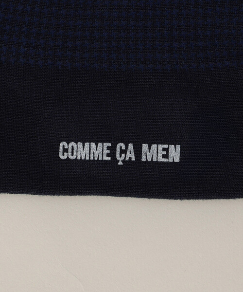 COMME CA MEN（コムサメン）の「千鳥柄 クルーソックス（ソックス/靴下・メンズ・ブラック/ネイビー/グレー/ブラウン・27.0cm）」の10枚目の写真