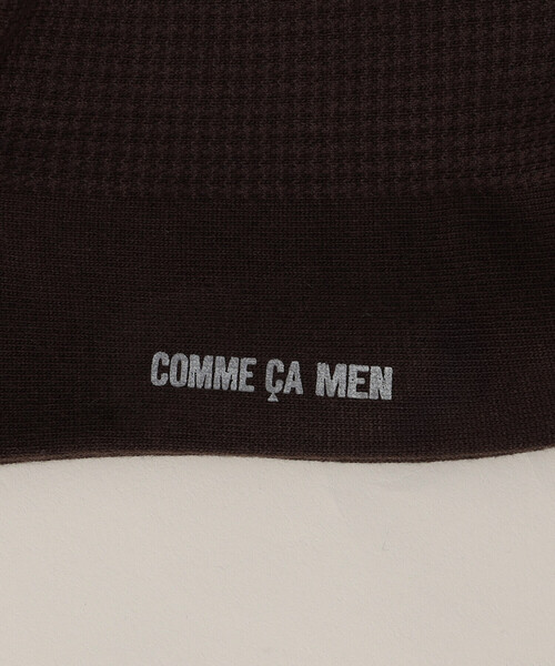 COMME CA MEN（コムサメン）の「千鳥柄 クルーソックス（ソックス/靴下・メンズ・ブラック/ネイビー/グレー/ブラウン・27.0cm）」の11枚目の写真