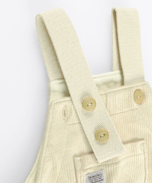 BRANSHES（ブランシェス）の「【ベビー / あったか】ニットコールサロペット（サロペット/オーバーオール・キッズ・ベージュ/ブラウン・80/70）」の3枚目の写真