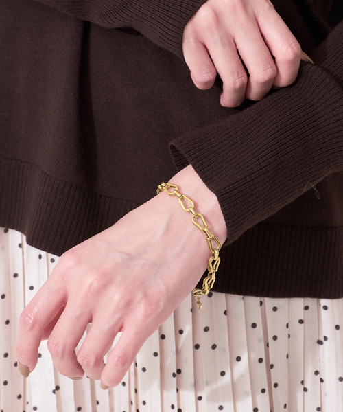 SLOBE IENA（スローブイエナ）の「HARPIE/ハーピー チェーンブレスレット APOLLO（ブレスレット・レディース・ゴールド・FREE）」の2枚目の写真