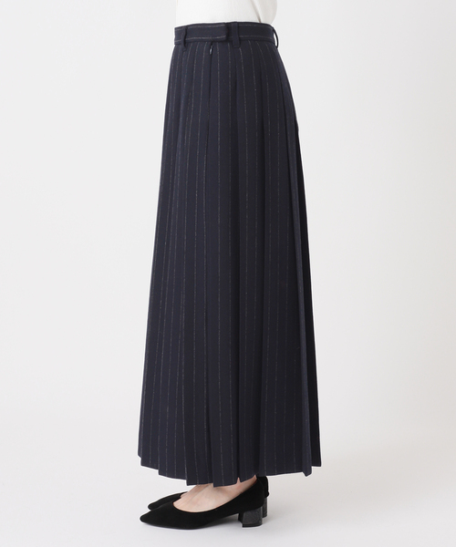 journal standard L'essage（ジャーナルスタンダードレサージュ）の「クラシックストライプ プリーツスカート（スカート・レディース・チャコールグレー/ネイビー・36/38）」の15枚目の写真