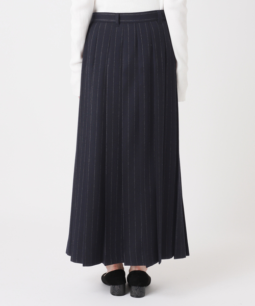 journal standard L'essage（ジャーナルスタンダードレサージュ）の「クラシックストライプ プリーツスカート（スカート・レディース・チャコールグレー/ネイビー・36/38）」の16枚目の写真