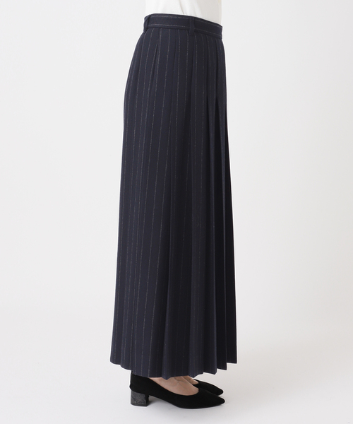 journal standard L'essage（ジャーナルスタンダードレサージュ）の「クラシックストライプ プリーツスカート（スカート・レディース・チャコールグレー/ネイビー・36/38）」の17枚目の写真