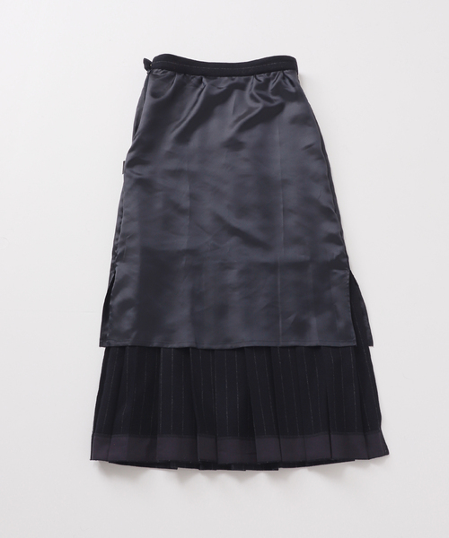 journal standard L'essage（ジャーナルスタンダードレサージュ）の「クラシックストライプ プリーツスカート（スカート・レディース・チャコールグレー/ネイビー・36/38）」の19枚目の写真