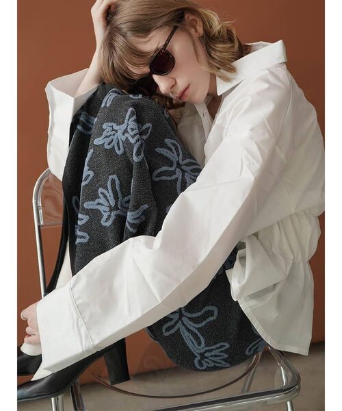 セール】FLOWER JACQUARD BICOLOR KNIT SKIRT（スカート）｜:ETHROF