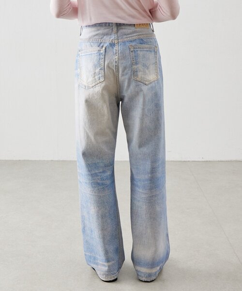 BEARDSLEY（ビアズリー）の「《LEVAR》デジタルプリントデニム（デニムパンツ・レディース・ブルー・MEDIUM）」の4枚目の写真