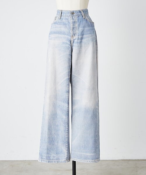 BEARDSLEY（ビアズリー）の「《LEVAR》デジタルプリントデニム（デニムパンツ・レディース・ブルー・MEDIUM）」の11枚目の写真