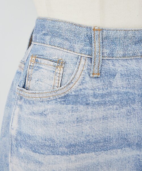 BEARDSLEY（ビアズリー）の「《LEVAR》デジタルプリントデニム（デニムパンツ・レディース・ブルー・MEDIUM）」の16枚目の写真