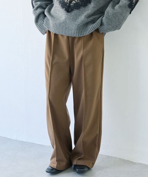 LAVEANGE（ラビアンジェ）の「ウールライクカットイージーパンツ（その他パンツ・レディース・ブラウン/ブラック・5L/4L/3L/LL/M）」の10枚目の写真