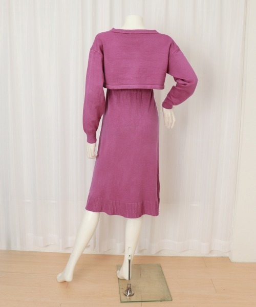Miniministore（ミニミニストア）の「ニットセットアップ レディース2点セット（ワンピース・レディース・ブラック/レッドパープル/レッド・FREE）」の19枚目の写真