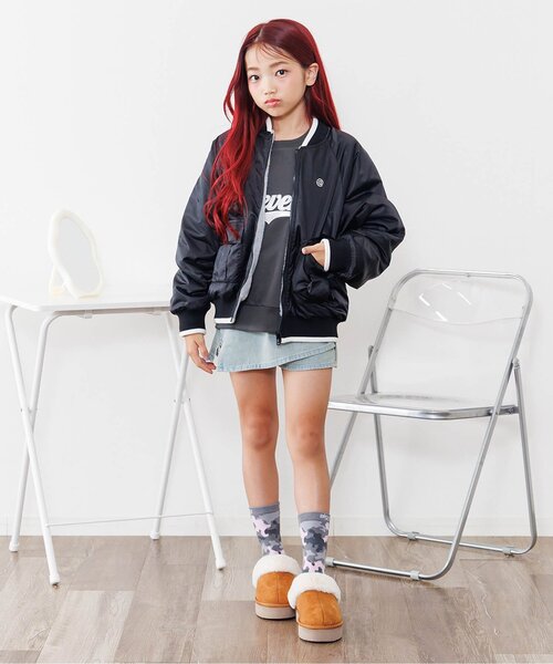 オーロラロゴアップリケトレーナー（スウェット）｜algy（アルジー）の