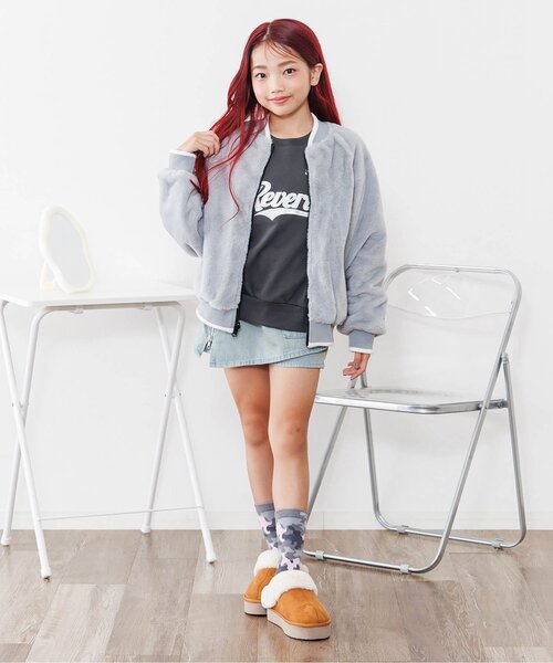 オーロラロゴアップリケトレーナー（スウェット）｜algy（アルジー）の