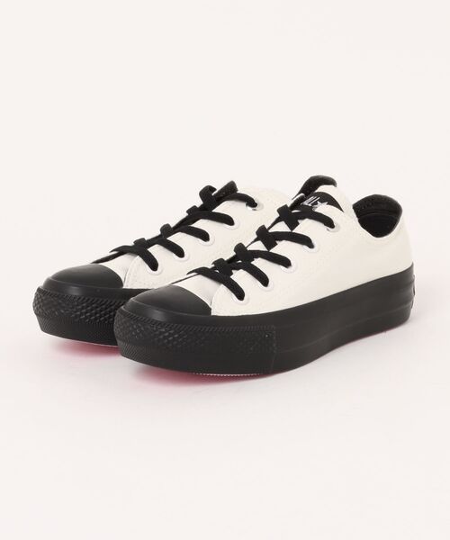 CONVERSE(コンバース)の「《CONVERSE》ALL STAR PLTS HEARTEYELET BP OX オールスター PLTS ハートアイレット BP OX(スニーカー・レディース・ブラック/ホワイト×ブラック・22.5cm/23.0cm/23.5cm/24.0cm/24.5cm)」の1枚目の写真
