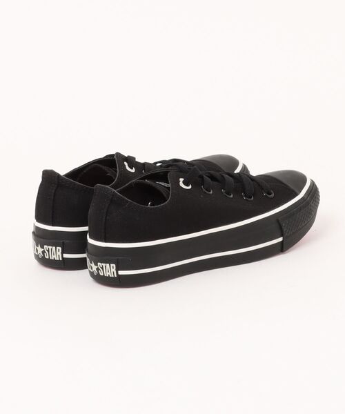 CONVERSE(コンバース)の「《CONVERSE》ALL STAR PLTS HEARTEYELET BP OX オールスター PLTS ハートアイレット BP OX(スニーカー・レディース・ブラック/ホワイト×ブラック・22.5cm/23.0cm/23.5cm/24.0cm/24.5cm)」の3枚目の写真