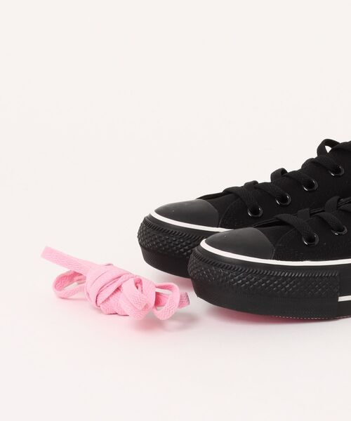 CONVERSE(コンバース)の「《CONVERSE》ALL STAR PLTS HEARTEYELET BP OX オールスター PLTS ハートアイレット BP OX(スニーカー・レディース・ブラック/ホワイト×ブラック・22.5cm/23.0cm/23.5cm/24.0cm/24.5cm)」の5枚目の写真