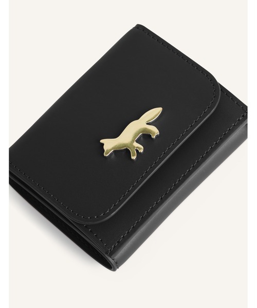 Maison Kitsune（メゾンキツネ）の「EDIE COMPACT WALLET（財布・レディース・ブラウン/ブラック/バーガンディー/ライトグリーン系・U）」の8枚目の写真