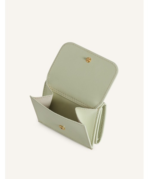 Maison Kitsune（メゾンキツネ）の「EDIE COMPACT WALLET（財布・レディース・ブラウン/ブラック/バーガンディー/ライトグリーン系・U）」の15枚目の写真