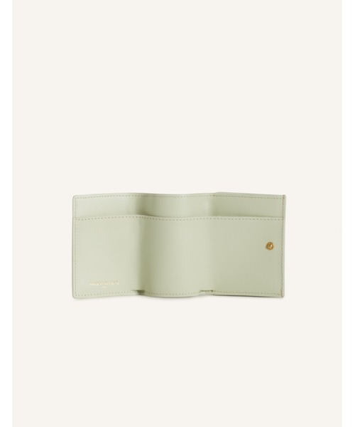 Maison Kitsune（メゾンキツネ）の「EDIE COMPACT WALLET（財布・レディース・ブラウン/ブラック/バーガンディー/ライトグリーン系・U）」の14枚目の写真