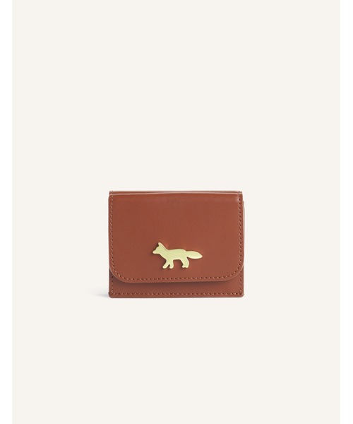 Maison Kitsune（メゾンキツネ）の「EDIE COMPACT WALLET（財布・レディース・ブラウン/ブラック/バーガンディー/ライトグリーン系・U）」の9枚目の写真