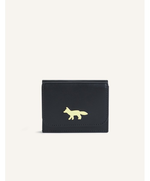 Maison Kitsune（メゾンキツネ）の「EDIE COMPACT WALLET（財布・レディース・ブラウン/ブラック/バーガンディー/ライトグリーン系・U）」の5枚目の写真