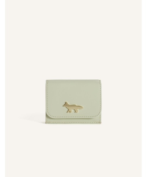 Maison Kitsune（メゾンキツネ）の「EDIE COMPACT WALLET（財布・レディース・ブラウン/ブラック/バーガンディー/ライトグリーン系・U）」の12枚目の写真