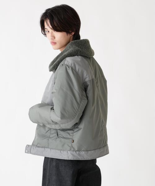 Alpha Industries(アルファインダストリーズ)の「Alpha Industries/アルファインダストリーズ/NYLON AVIATOR JACKET/ナイロン アビエイター ジャケット(ミリタリージャケット・メンズ・ブラウン/グレー・L/M/2XL/XL)」の10枚目の写真