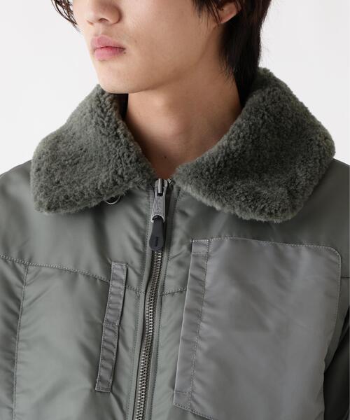 Alpha Industries(アルファインダストリーズ)の「Alpha Industries/アルファインダストリーズ/NYLON AVIATOR JACKET/ナイロン アビエイター ジャケット(ミリタリージャケット・メンズ・ブラウン/グレー・L/M/2XL/XL)」の15枚目の写真