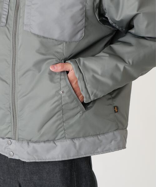 Alpha Industries(アルファインダストリーズ)の「Alpha Industries/アルファインダストリーズ/NYLON AVIATOR JACKET/ナイロン アビエイター ジャケット(ミリタリージャケット・メンズ・ブラウン/グレー・L/M/2XL/XL)」の18枚目の写真