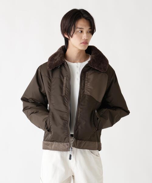 Alpha Industries(アルファインダストリーズ)の「Alpha Industries/アルファインダストリーズ/NYLON AVIATOR JACKET/ナイロン アビエイター ジャケット(ミリタリージャケット・メンズ・ブラウン/グレー・L/M/2XL/XL)」の4枚目の写真