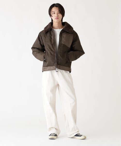 Alpha Industries(アルファインダストリーズ)の「Alpha Industries/アルファインダストリーズ/NYLON AVIATOR JACKET/ナイロン アビエイター ジャケット(ミリタリージャケット・メンズ・ブラウン/グレー・L/M/2XL/XL)」の6枚目の写真