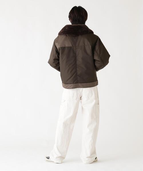Alpha Industries(アルファインダストリーズ)の「Alpha Industries/アルファインダストリーズ/NYLON AVIATOR JACKET/ナイロン アビエイター ジャケット(ミリタリージャケット・メンズ・ブラウン/グレー・L/M/2XL/XL)」の7枚目の写真