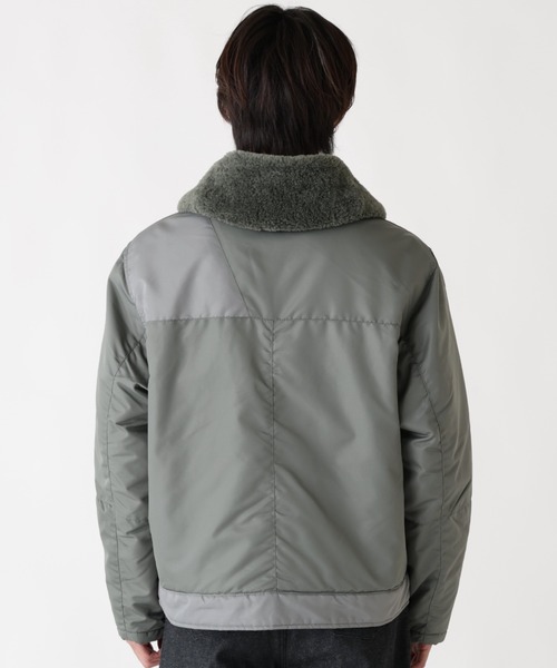 Alpha Industries（アルファインダストリーズ）の「Alpha Industries/アルファインダストリーズ/NYLON AVIATOR JACKET/ナイロン アビエイター ジャケット（ミリタリージャケット・メンズ・ブラウン/グレー・L/M/2XL/XL）」の14枚目の写真