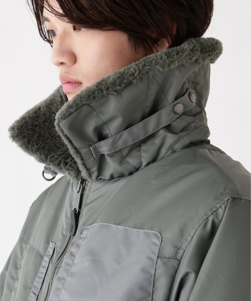 Alpha Industries（アルファインダストリーズ）の「Alpha Industries/アルファインダストリーズ/NYLON AVIATOR JACKET/ナイロン アビエイター ジャケット（ミリタリージャケット・メンズ・ブラウン/グレー・L/M/2XL/XL）」の16枚目の写真