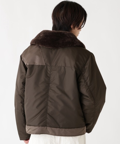 Alpha Industries（アルファインダストリーズ）の「Alpha Industries/アルファインダストリーズ/NYLON AVIATOR JACKET/ナイロン アビエイター ジャケット（ミリタリージャケット・メンズ・ブラウン/グレー・L/M/2XL/XL）」の3枚目の写真