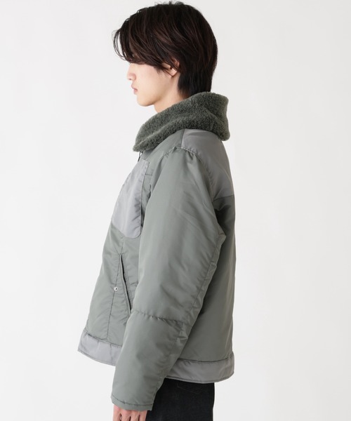 Alpha Industries（アルファインダストリーズ）の「Alpha Industries/アルファインダストリーズ/NYLON AVIATOR JACKET/ナイロン アビエイター ジャケット（ミリタリージャケット・メンズ・ブラウン/グレー・L/M/2XL/XL）」の13枚目の写真