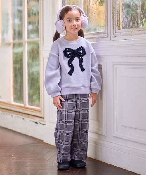 ANY（エニィ）の「レースアップ 裏シャギーワイドパンツ（その他パンツ・キッズ・ブラウン系3/ブラック系/ブラック系3・130/120/110）」の11枚目の写真