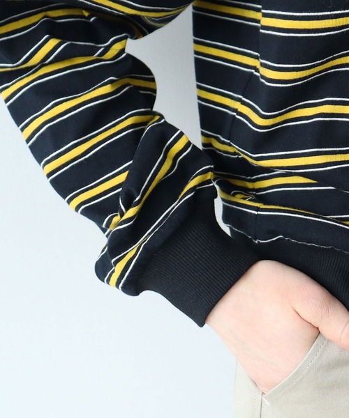 PAR ICI（パーリッシィ）の「マルチボーダー天竺 クルーネックプルオーバー（Tシャツ/カットソー・レディース・オレンジ・FREE）」の16枚目の写真