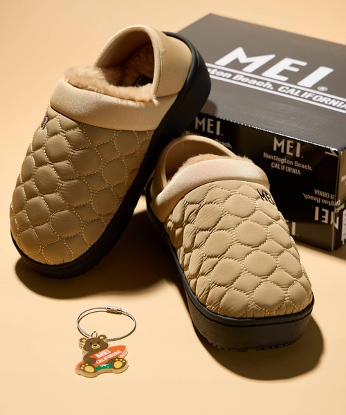MEI（メイ）の「【 MEI / メイ 】レディース2WAY厚底モックシューズ ★アクリルチャーム付き★（スリッポン・レディース・ブラック/ベージュ/ピンク・S/M/L）」の4枚目の写真