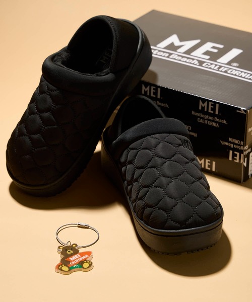 MEI（メイ）の「【 MEI / メイ 】レディース2WAY厚底モックシューズ ★アクリルチャーム付き★（スリッポン・レディース・ブラック/ベージュ/ピンク・S/M/L）」の5枚目の写真