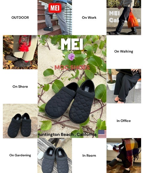 MEI（メイ）の「【 MEI / メイ 】レディース2WAY厚底モックシューズ ★アクリルチャーム付き★（スリッポン・レディース・ブラック/ベージュ/ピンク・S/M/L）」の16枚目の写真