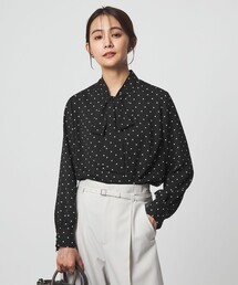 green label relaxing | トロミ ボウタイ ブラウス マシンウォッシャブル(シャツ/ブラウス)